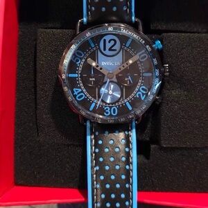 Invicta Black and Blue Watch
